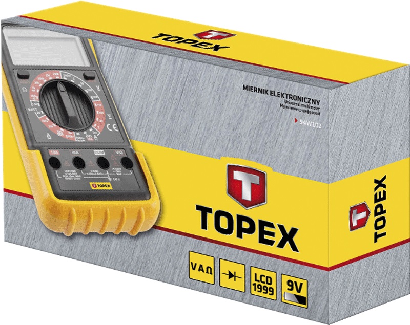 TOPEX UNIVERSAL ELECTRONIC MULTIMETER 