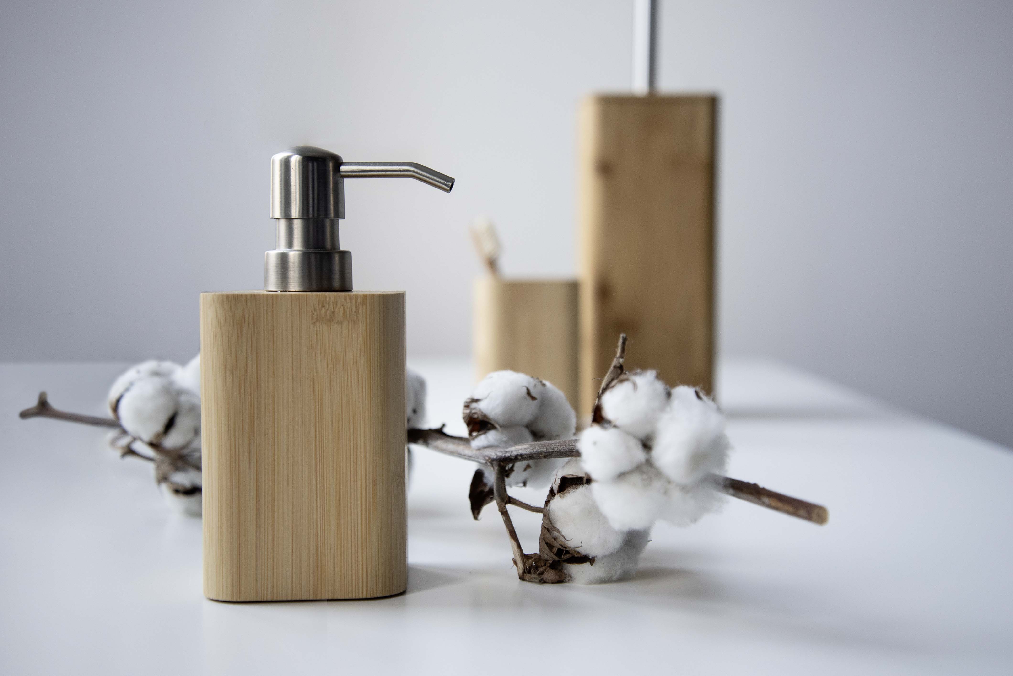 WENKO BAMBUSA SOAP DISPENSER NATURAL