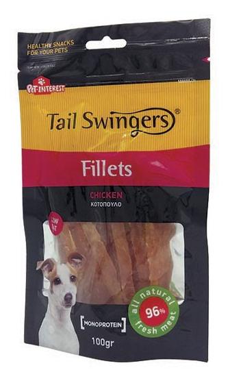 PET INTEREST ΤAILS CHICKEN FILLETS SMALL 100GRR