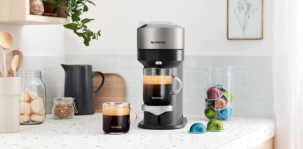 NESPRESSO VERTUO NEXT COFFEE MACHINE DELUXE CHROME