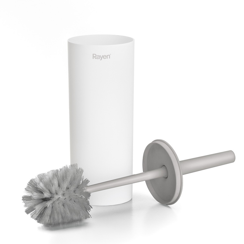 RAYEN TOILET BRUSH WITH LID 37CM WHITE