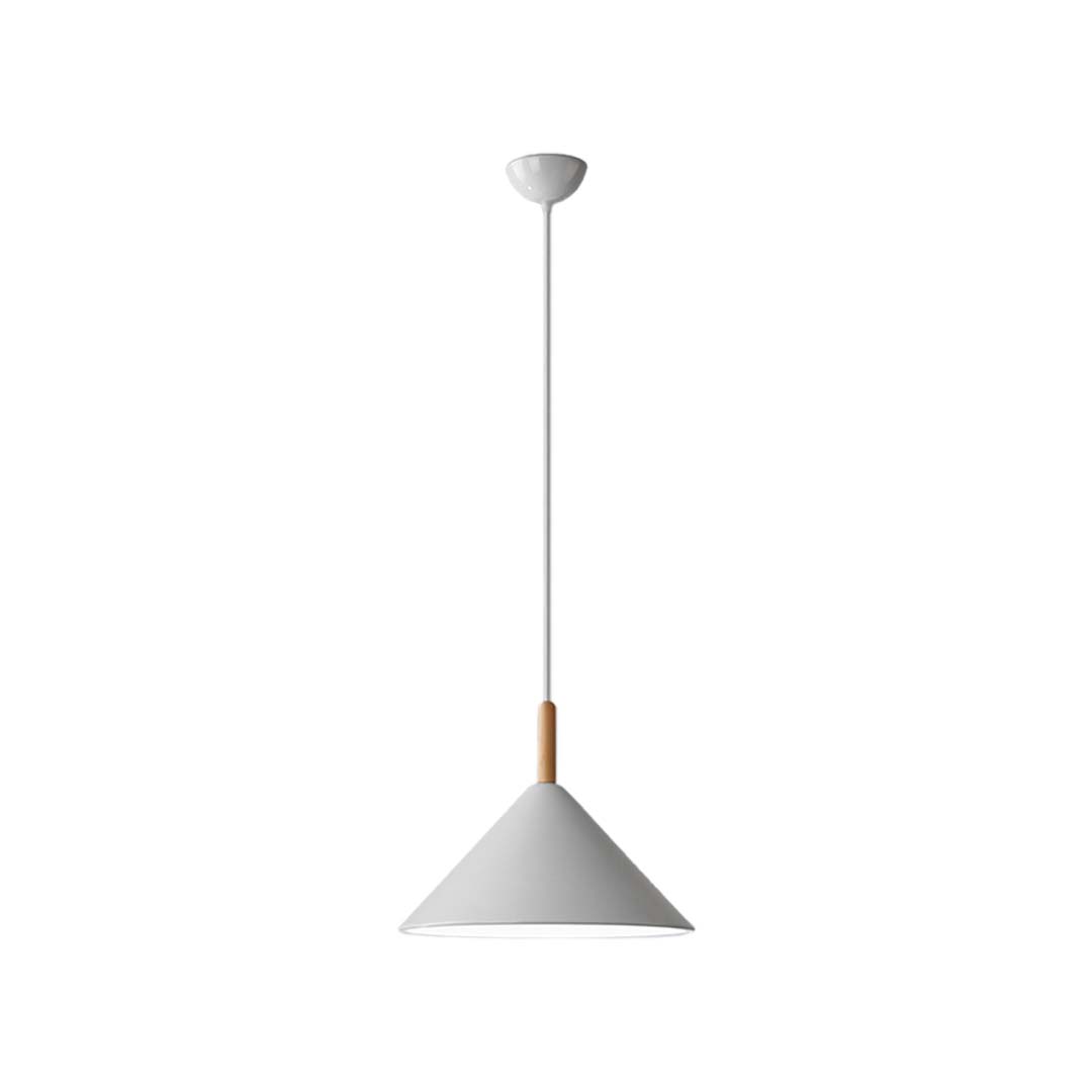 SUNLIGHT 'MIA' 1xE27 (MAX.40W) PENDANT LIGHT WHITE Ø300xH1200MM