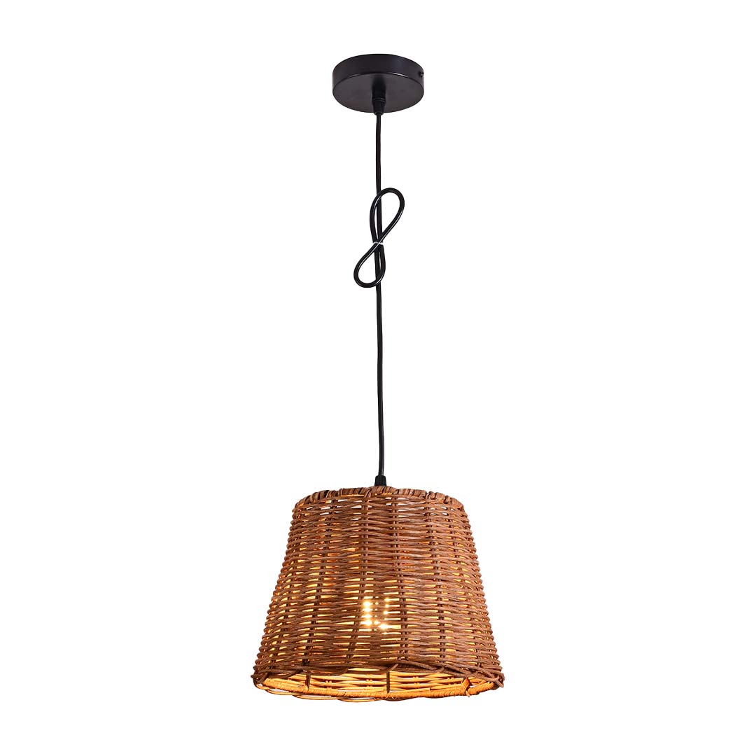 SUNLIGHT 'MALAY' 1xE27 (MAX.40W) PENDANT LIGHT RATTAN Ø240xH1200MM