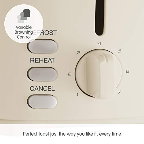 MORPHY RICHARDS 220066 EQUIP 2 SLICE TOASTER 800W CREAM