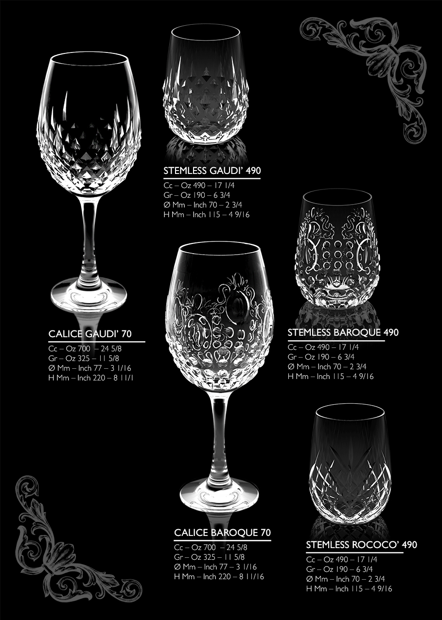 BORGONOVO GLASSES BARQQUE 700ML STEM GLASS