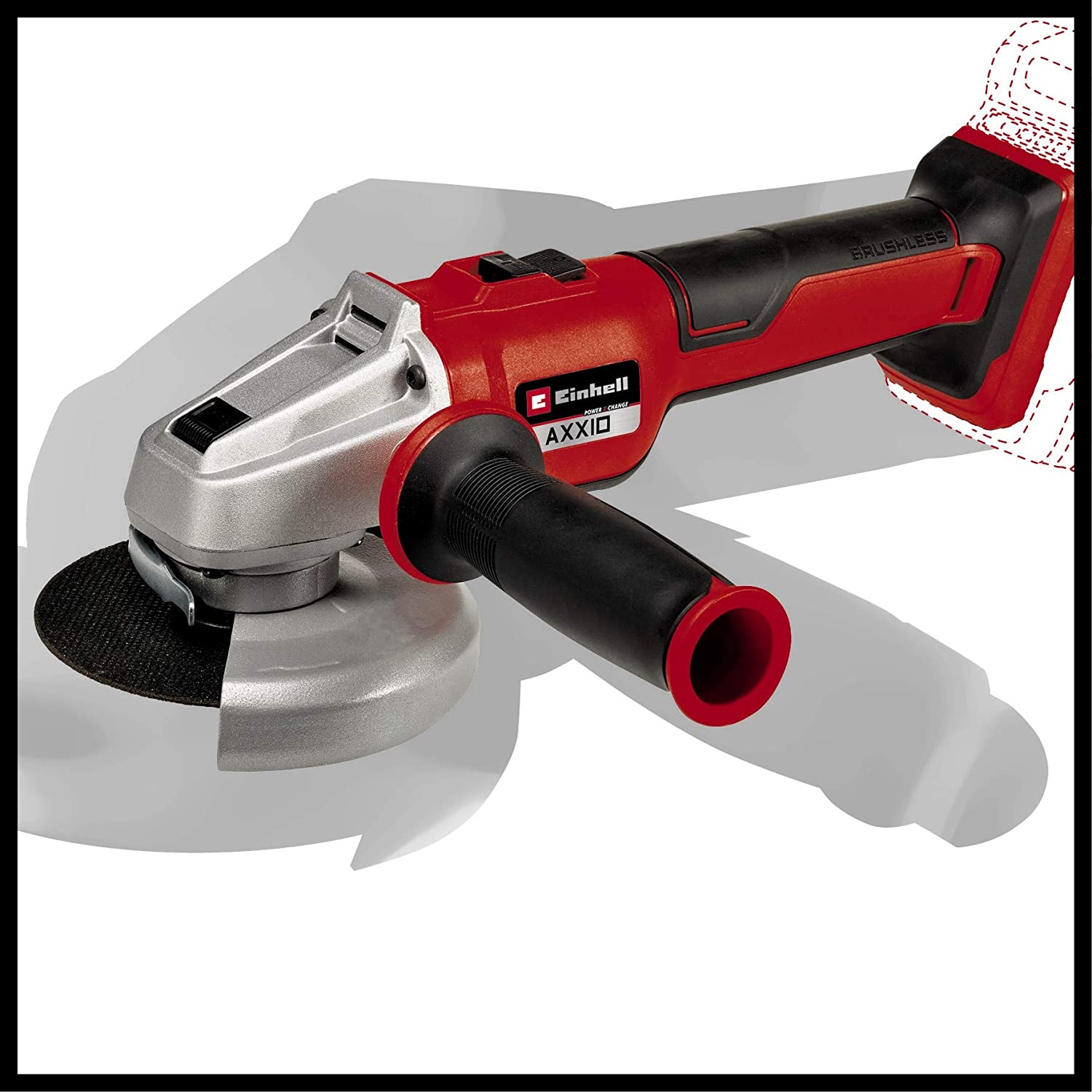 EINHELL 4431151 AXXIO SOLO ΗΛΕΚΤΡΙΚΟΣ ΓΩΝΙΑΚΟΣ ΤΡΟΧΟΣ 125MM - ΧΩΡΙΣ ΜΠΑΤΑΡΙΑ