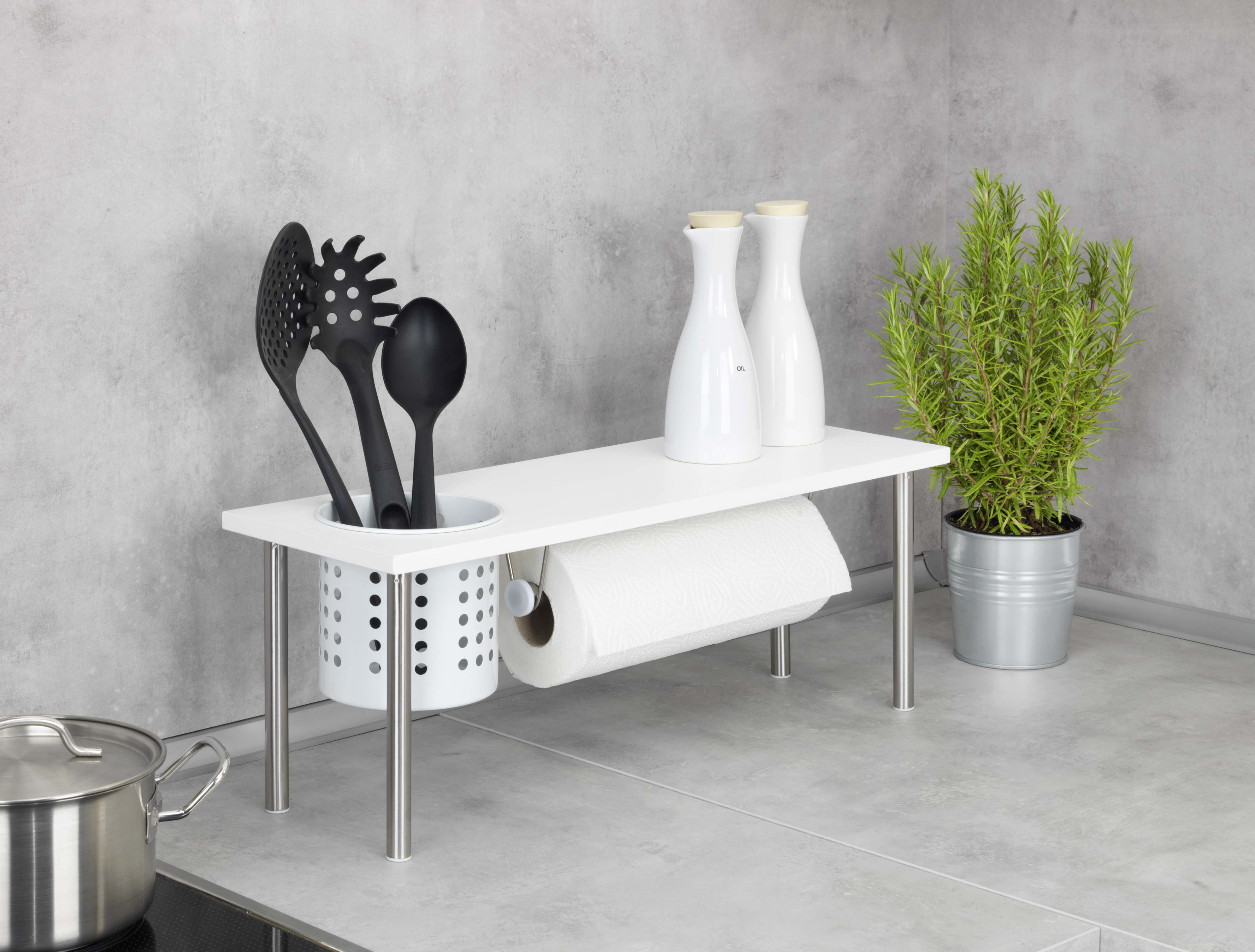 WENKO KITCHEN SHELF WHITE