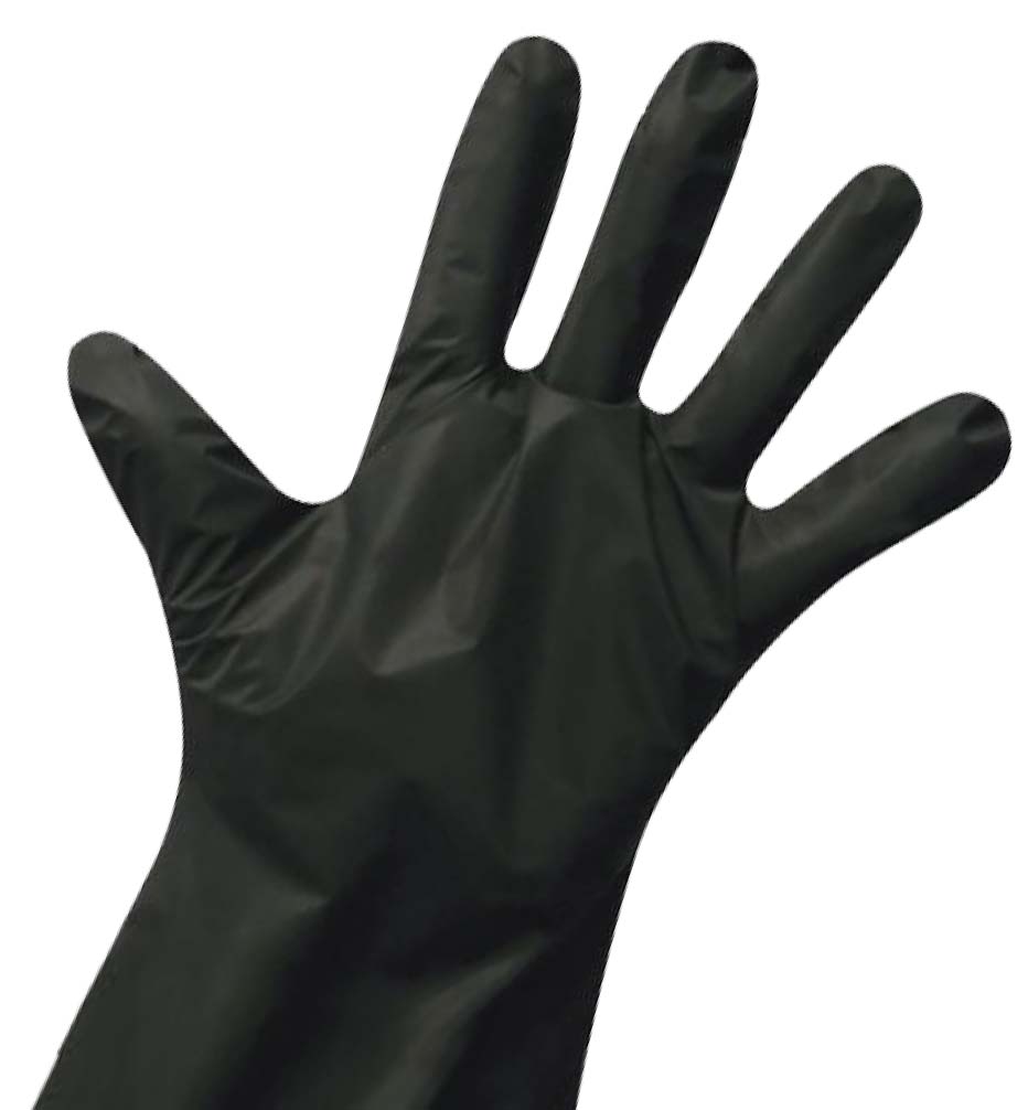 ZAP TPE DISPOSABLE GLOVES BLACK SMALL 100PCS