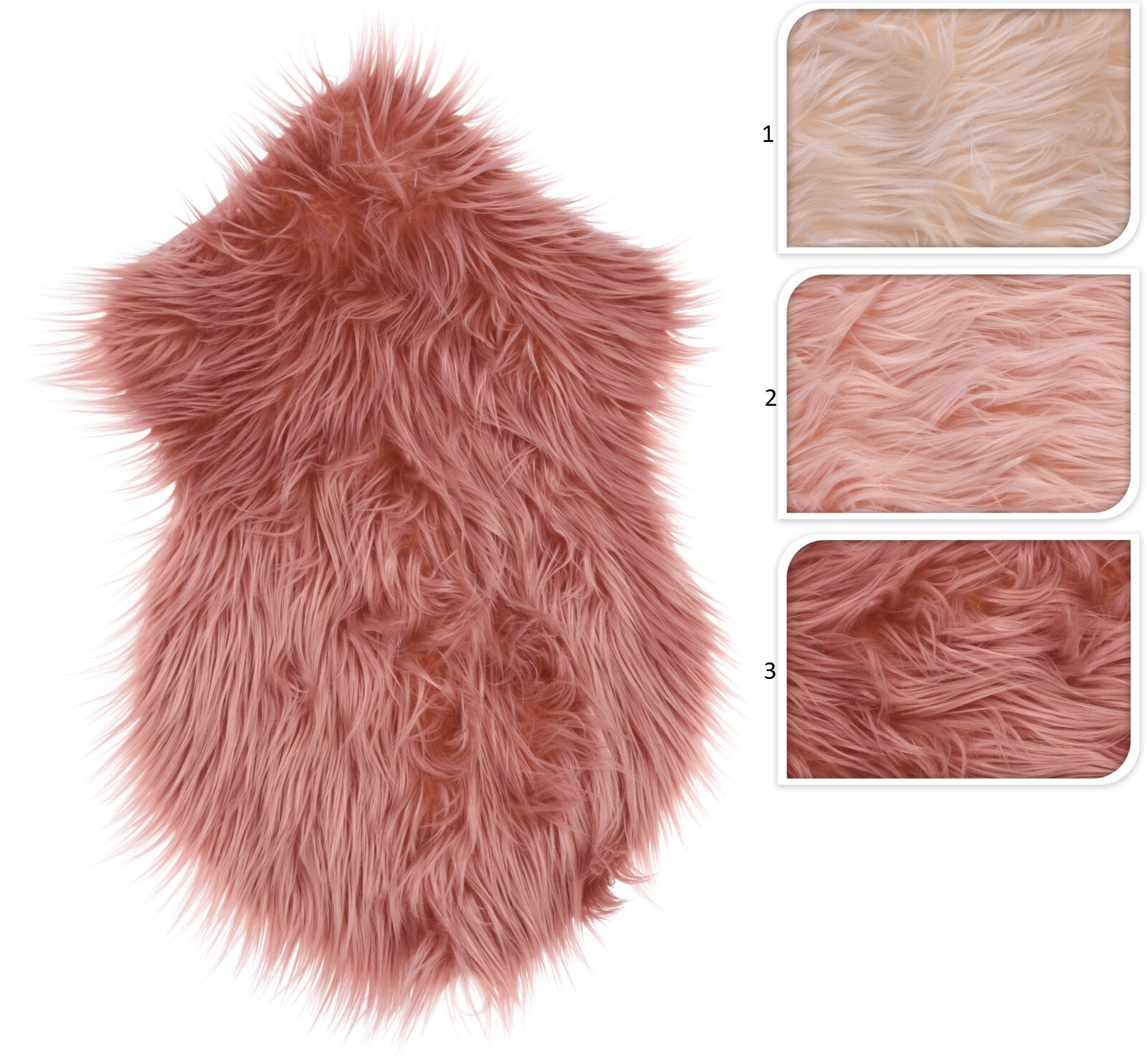 SHEEPSKIN 38X55CM 3 ASSORTED COLORS