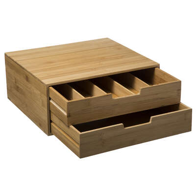 5FIVE CAPSULE 2 DRAWERS BAMBOO L34 x W30.7 x H14.5cm