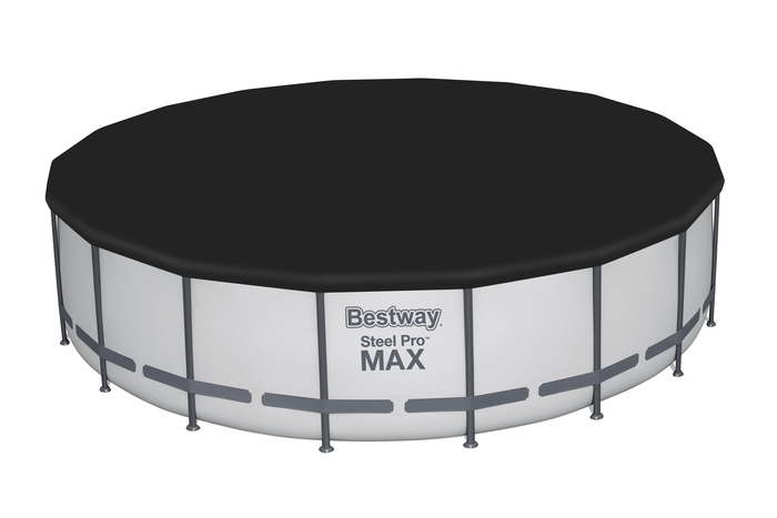 BESTWAY 56462 STEEL PRO MAX ROUND FRAME POOL 549X122CM GREY