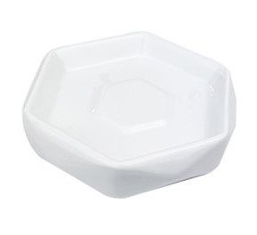 SOAP DISH POLYGON WHITE