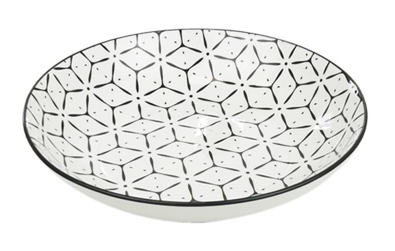 LIFESTYLE SOUP PLATE 21CM DT BLACK