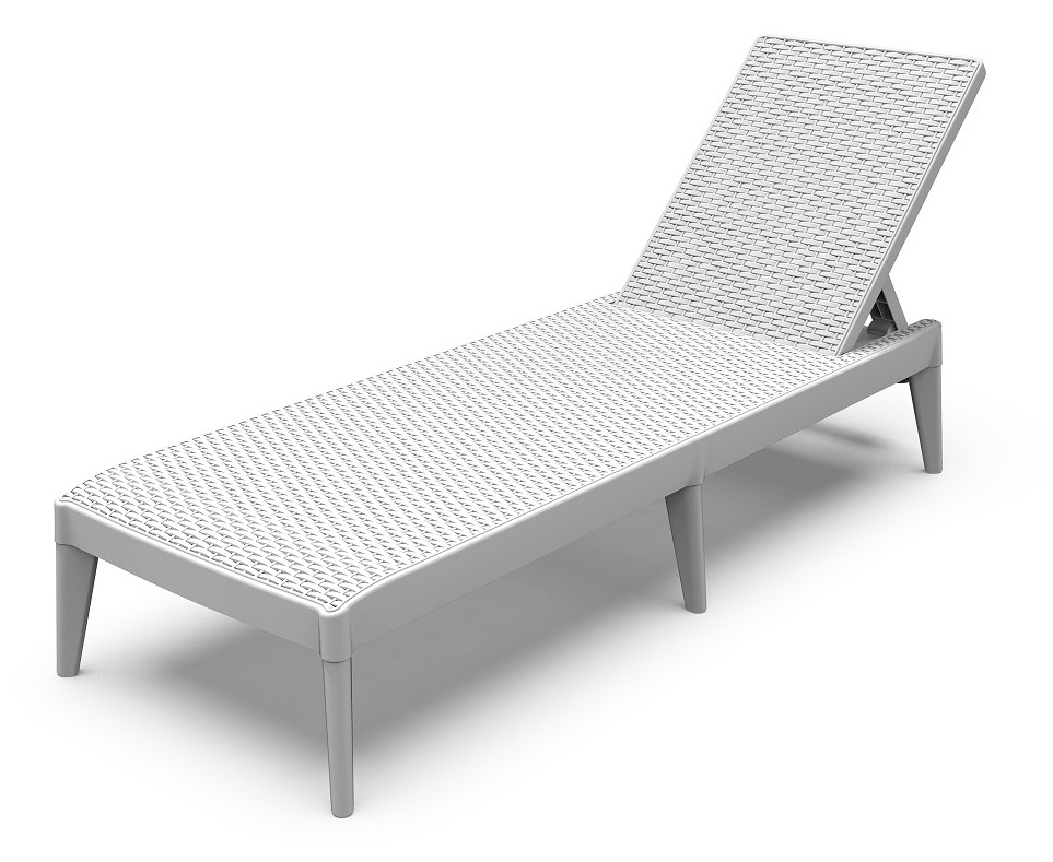 TOOMAX NUMANA SUNLOUNGER WHITE 60X186XH29CM