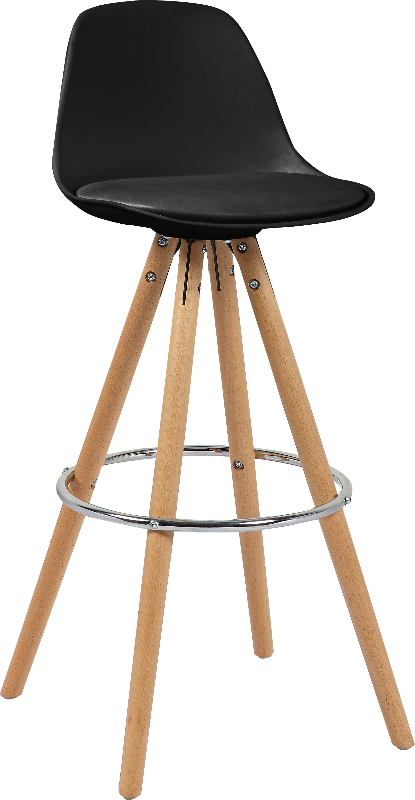 SUPERLIVING VERA BAR STOOL SEAT BLACK 42X43X85CM