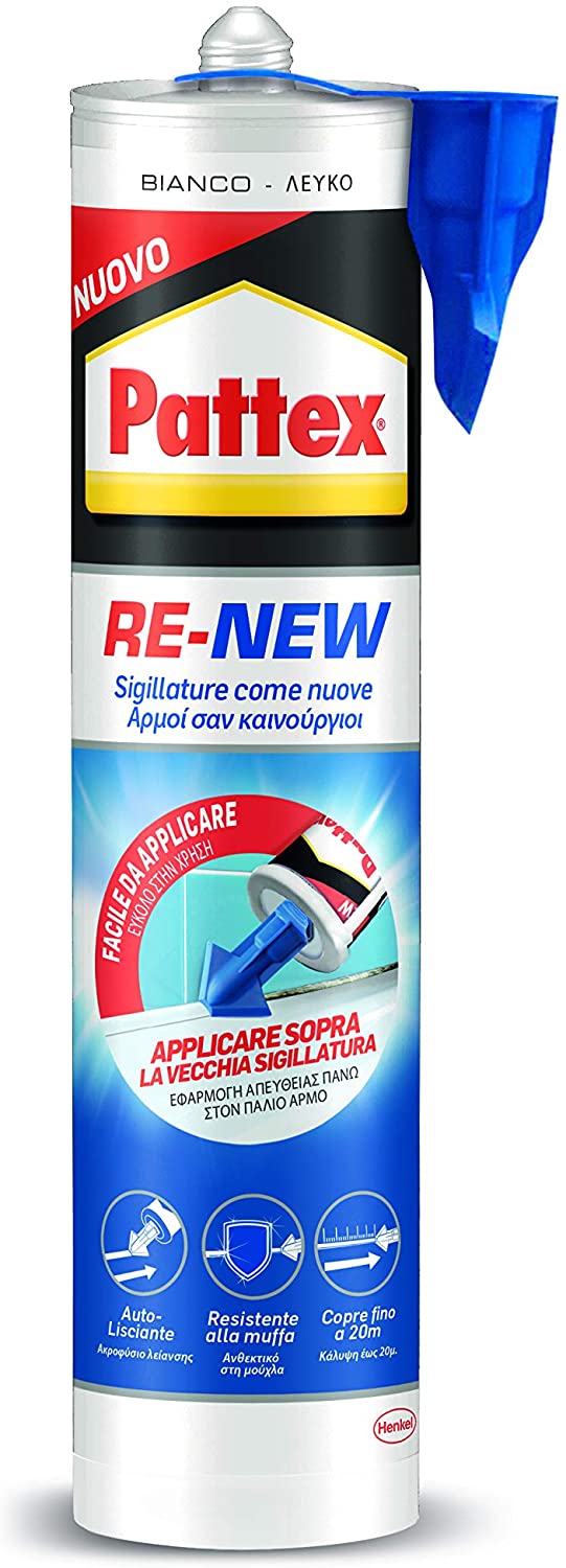 PATTEX RE-NEW ΣΙΛΙΚΟΝΗ-ΣΦΡΑΓΙΣΤΙΚΟ WHITE 280ML