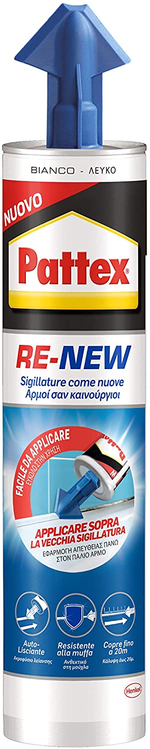 PATTEX RE-NEW ΣΙΛΙΚΟΝΗ-ΣΦΡΑΓΙΣΤΙΚΟ WHITE 280ML