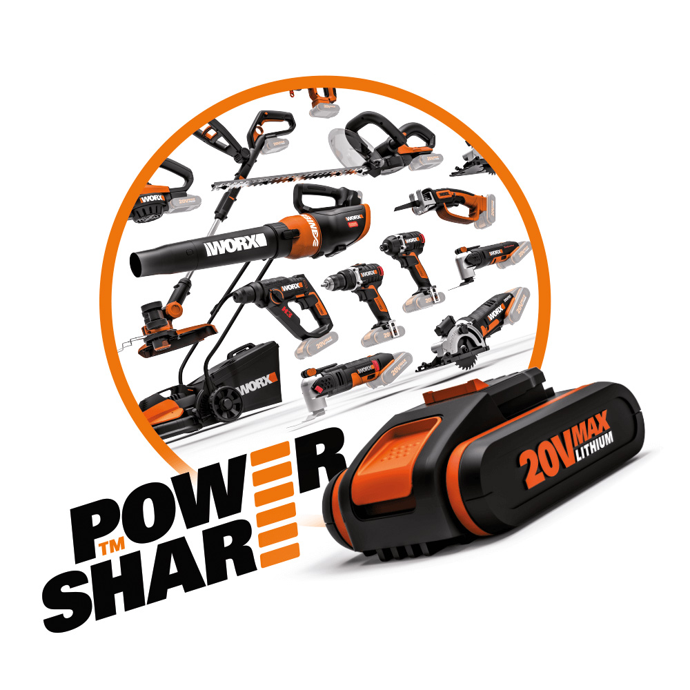 WORX WA3551 BATTERY 20V 2AH