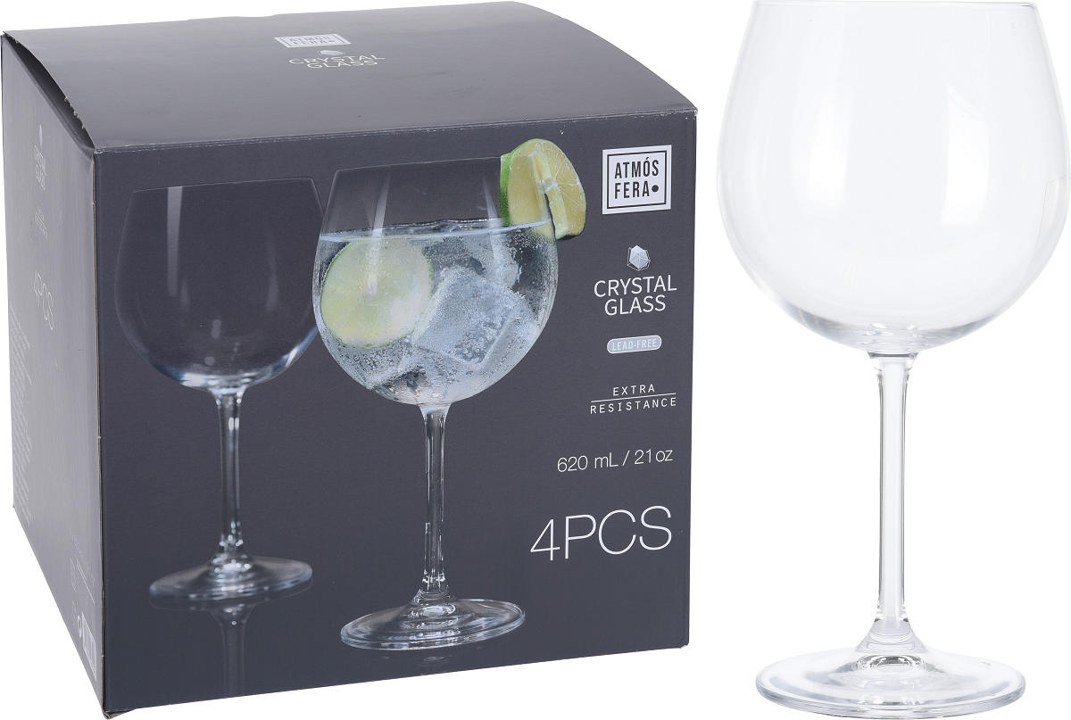 GIN TONIC GLASS 620ML SET 4PCS