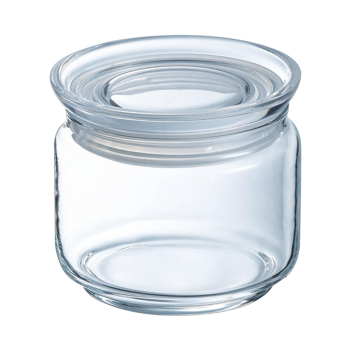 LUMINARC PURE GLASS JAR WITH LID 0.50L