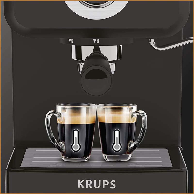 KRUPS XP320810 OPIO STEAM & PUMP ESPRESSO COFFEE/ CAPPUCCINO MACHINE 15BAR 1.5L