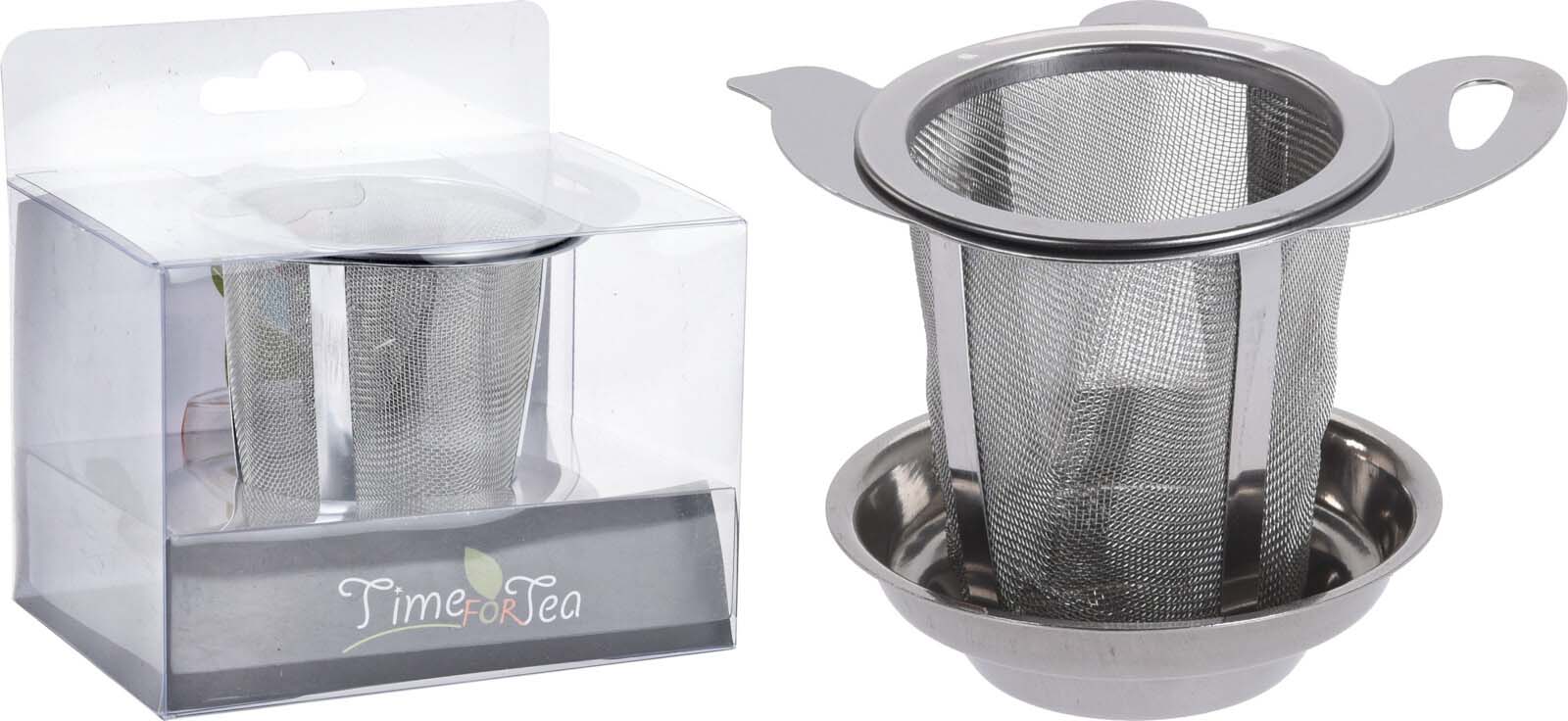 TEA STRAINER WITH METAL HOLDER