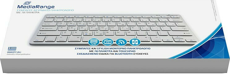 MEDIA RANGE MROS132-GR WIRELESS KEYBOARD 78 KEYS