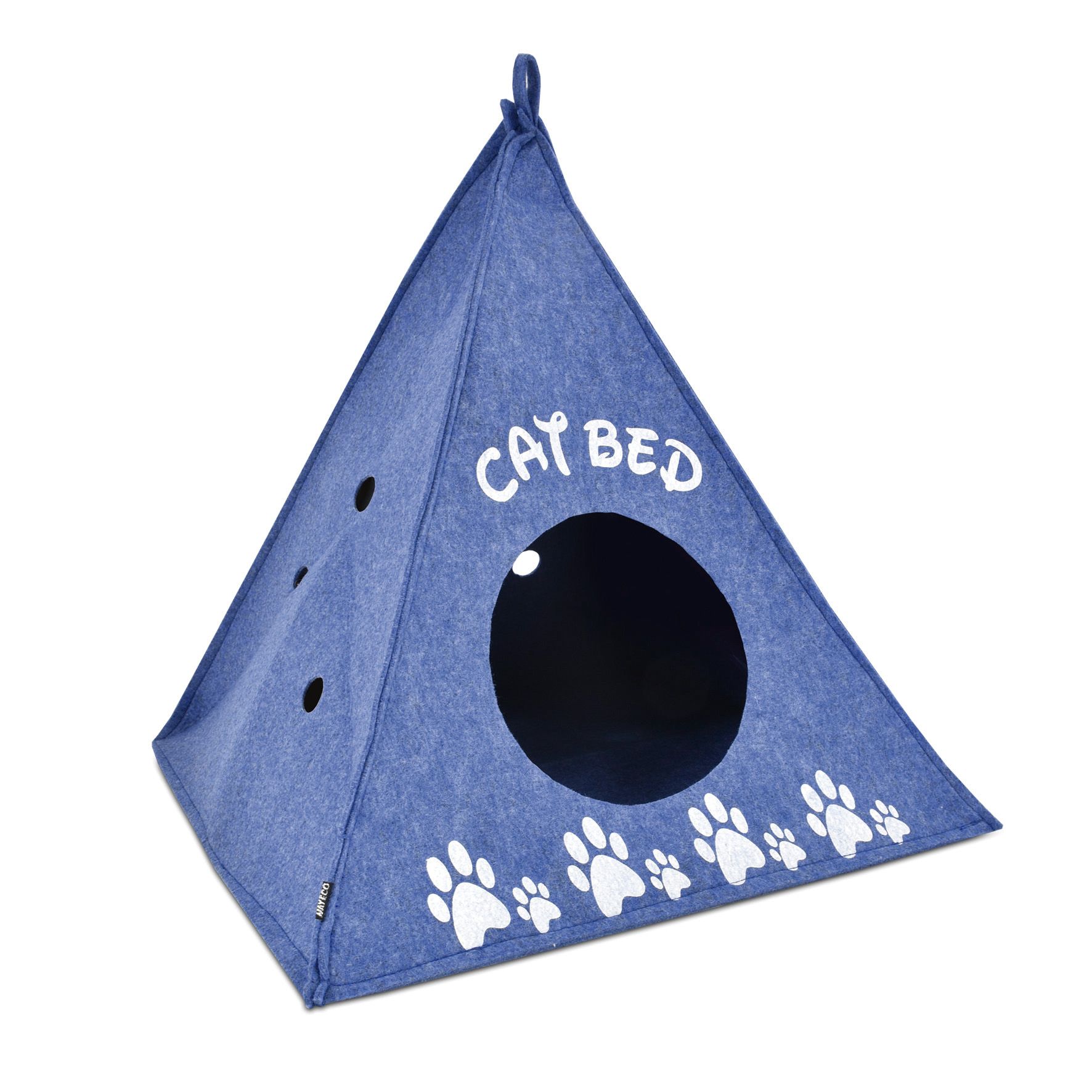 GLOBUS CAT BED TIPPI BLUE 46X46X52CM