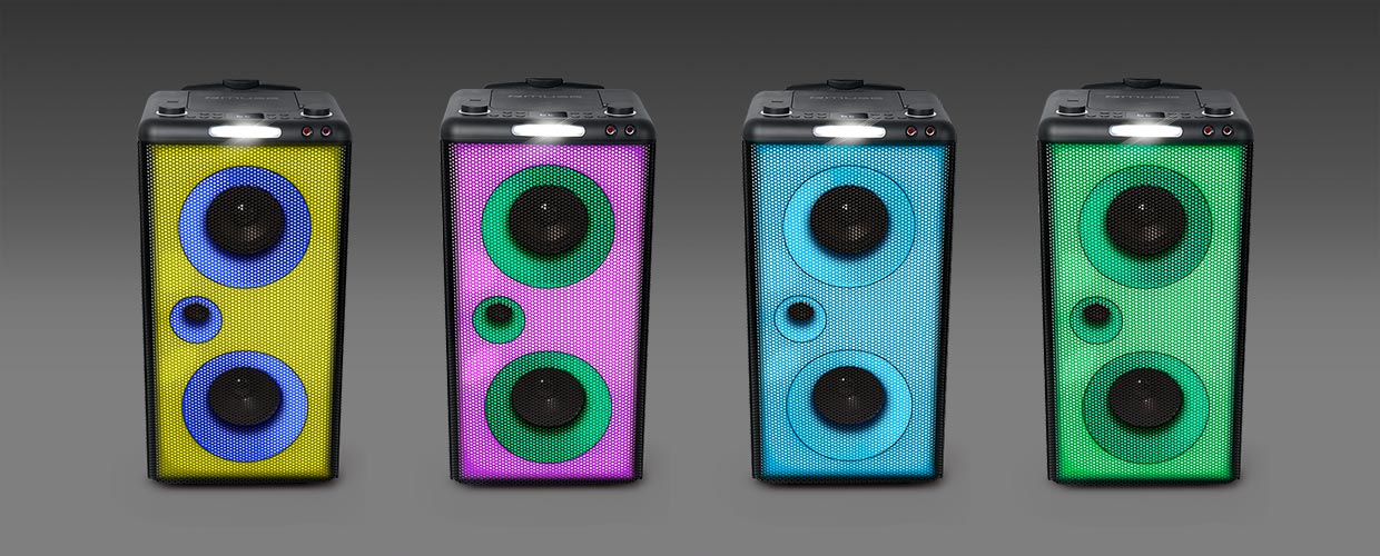 MUSE M-1928DJ BLUETOOTH PARTY BOX SPEAKER WITH CD AND BATTERY 300W