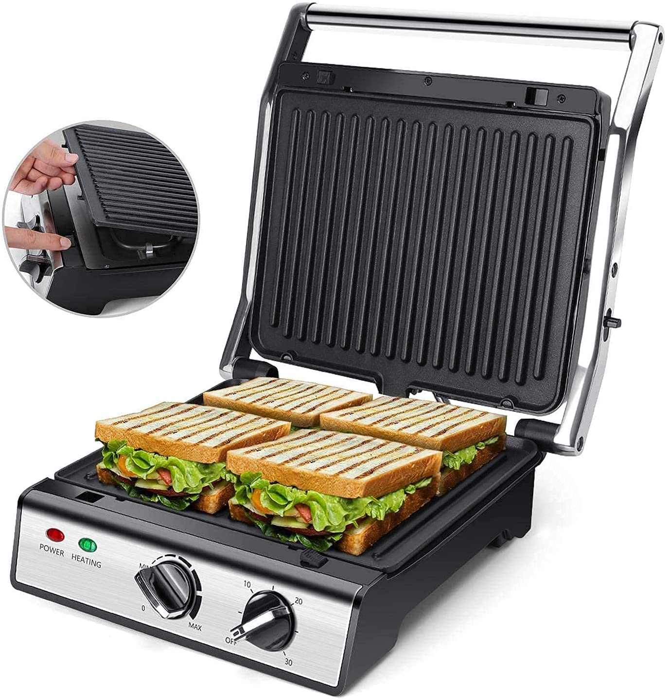 MATESTAR MAT-213GR GRILL PLATE 2000W