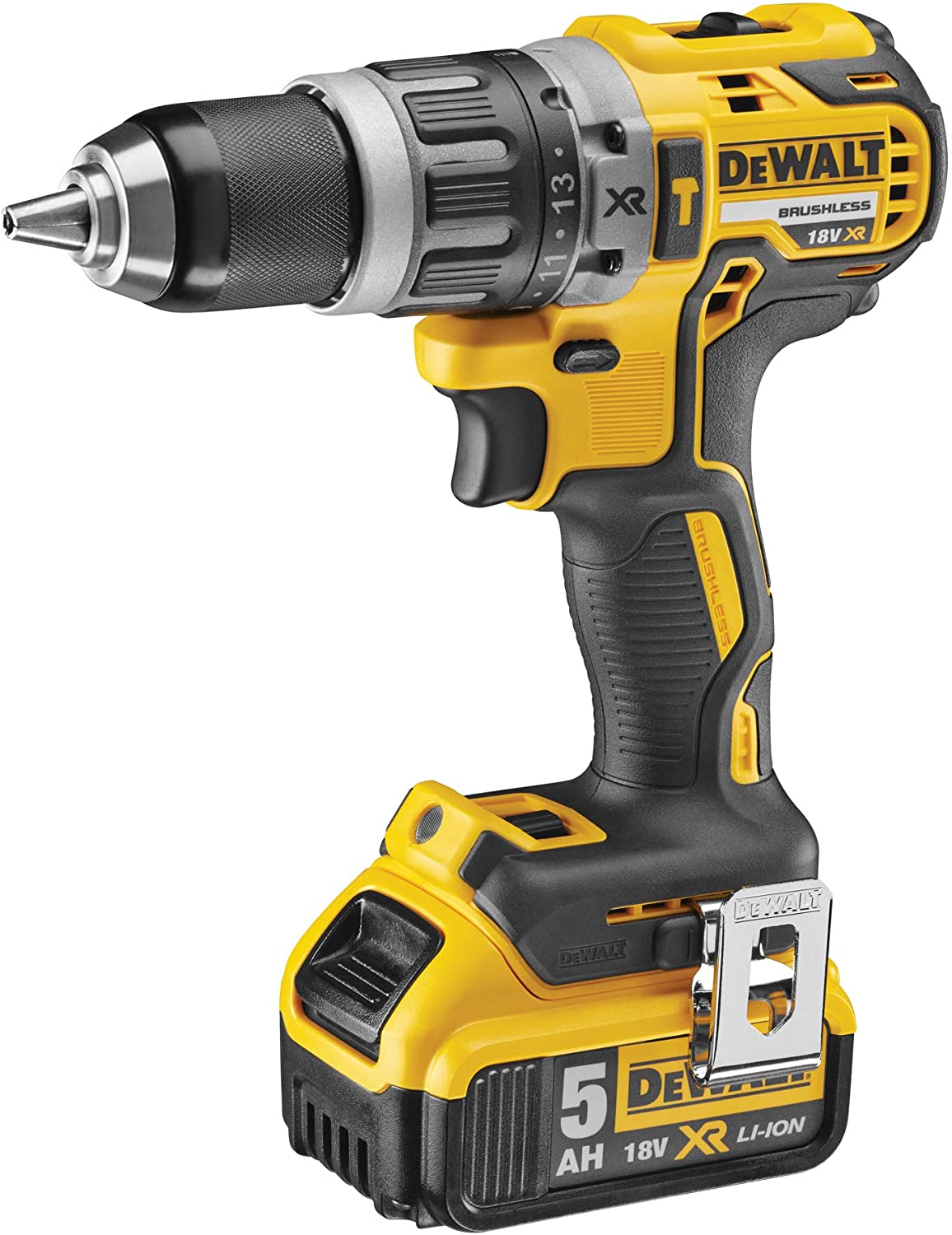 DEWALT DCK266P2-QW IMPACT DRILL SET & IMPACT SCREWDRIVER 18V WITH 2 5AH BATTERIES AND CASE