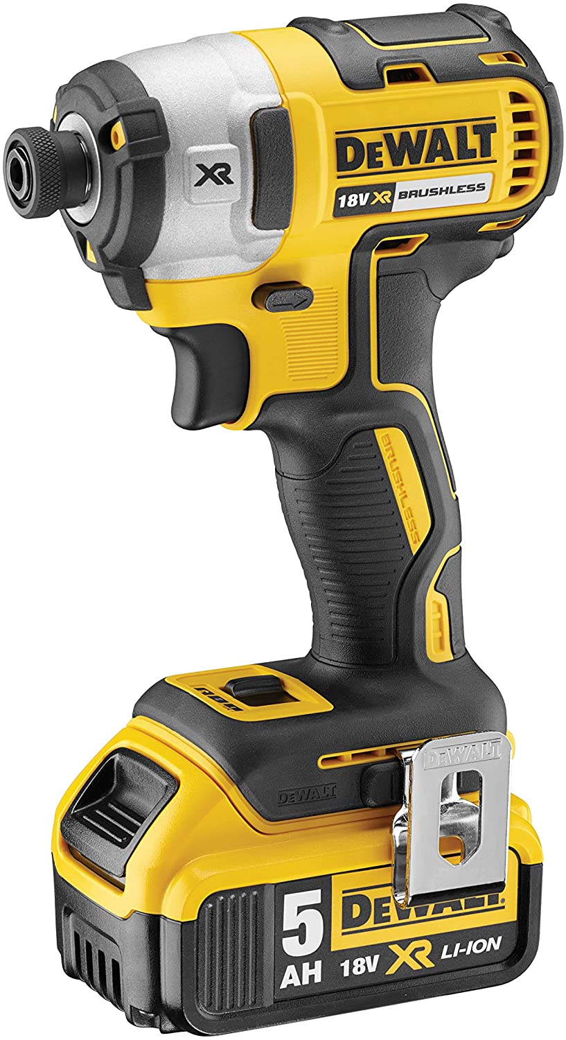 DEWALT DCK266P2-QW IMPACT DRILL SET & IMPACT SCREWDRIVER 18V WITH 2 5AH BATTERIES AND CASE