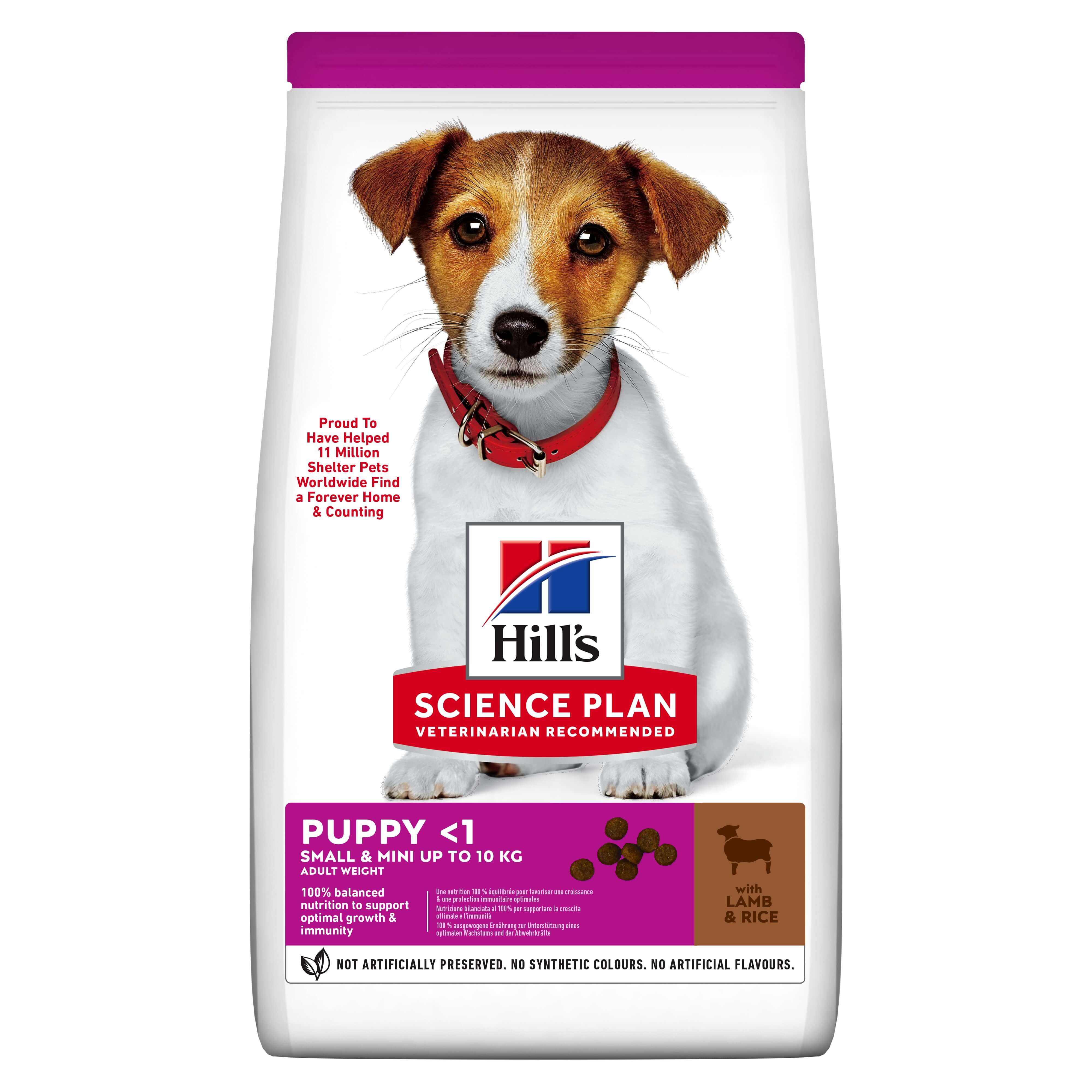 HILLS SCIENCE PLAN CANINE PUPPY SMALL & MINI LAMB & RICE 300GR