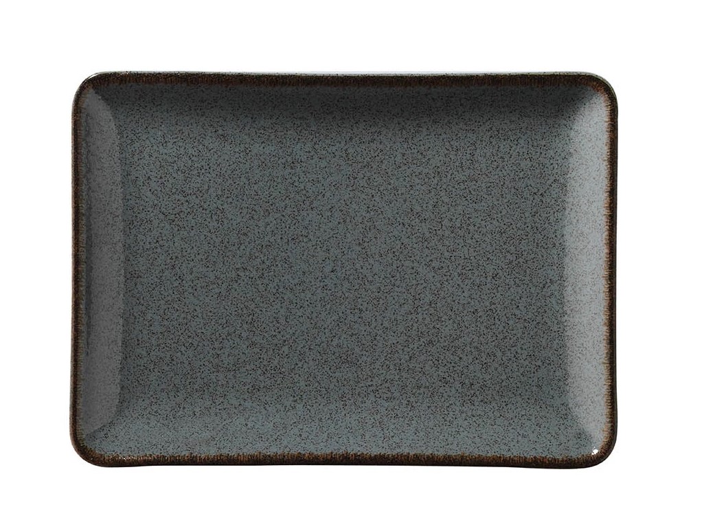 MOOD RECTANGULAR PLATTER 30X22CM BLUE