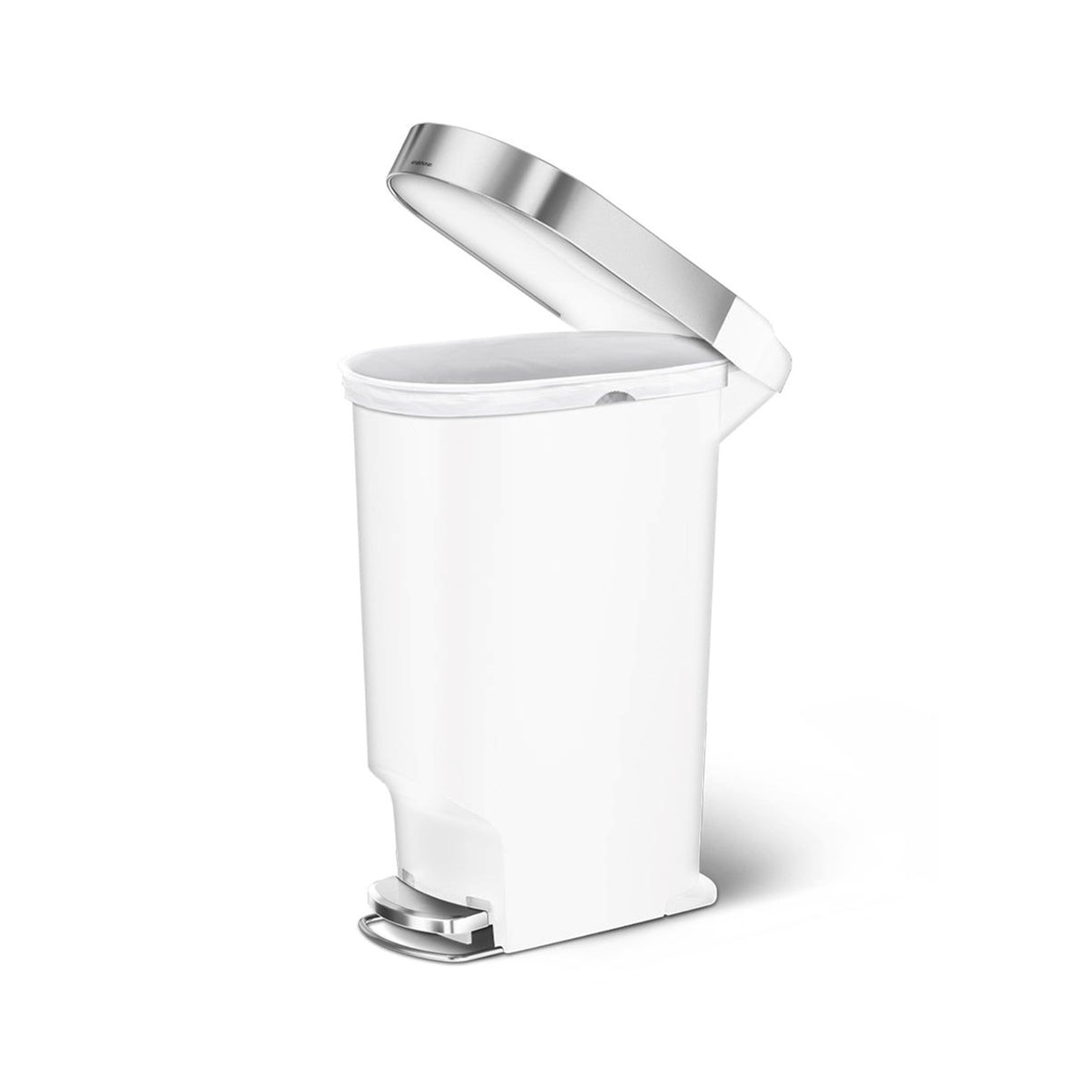 SIMPLEHUMAN PEDAL BIN 40L SLIM WHITE