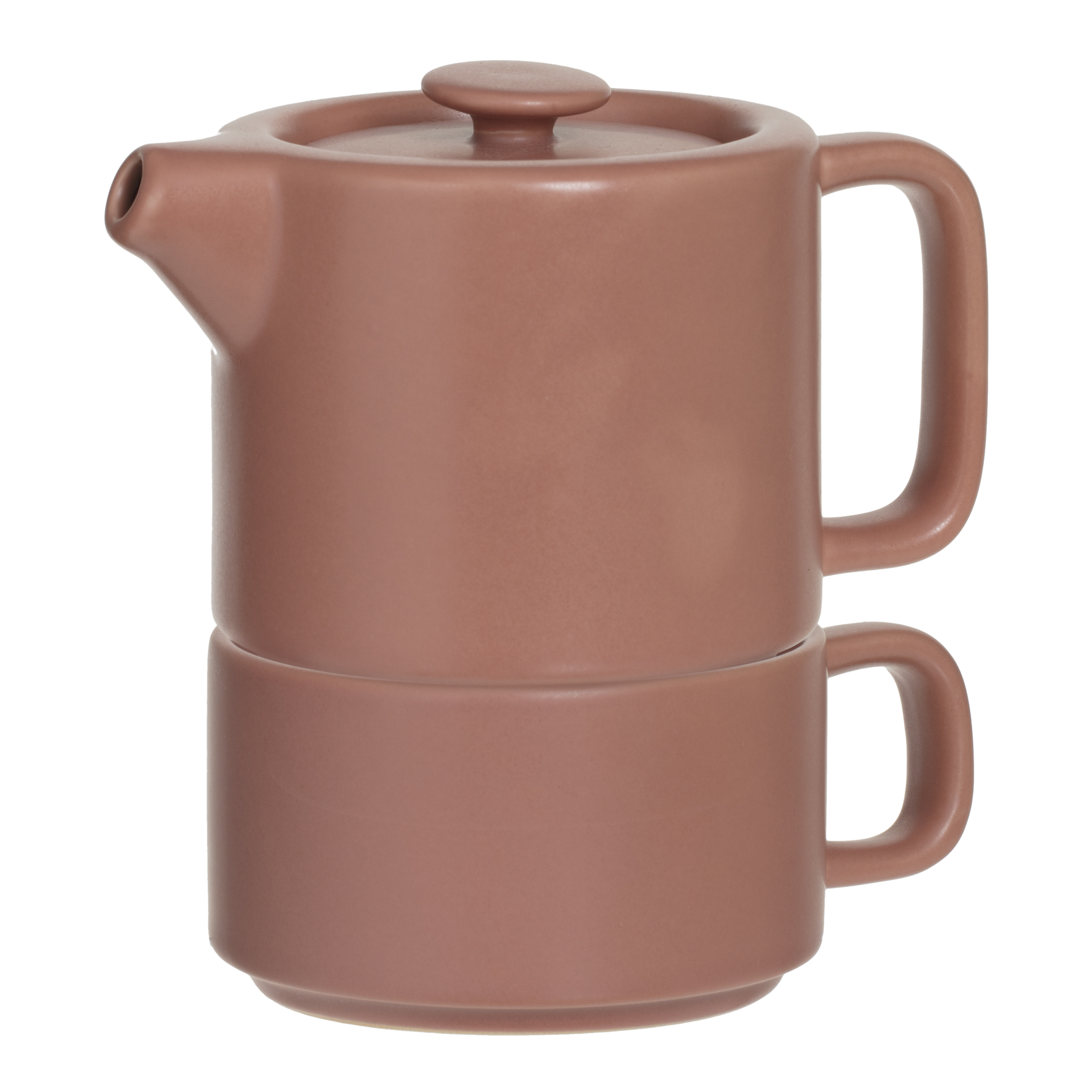 TEAPOT WITH CUP TERRA NATURAL 400ML