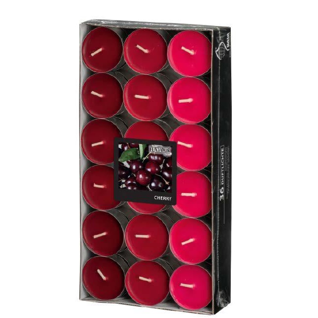 GALA TEALIGHT 36PCS CHERRY