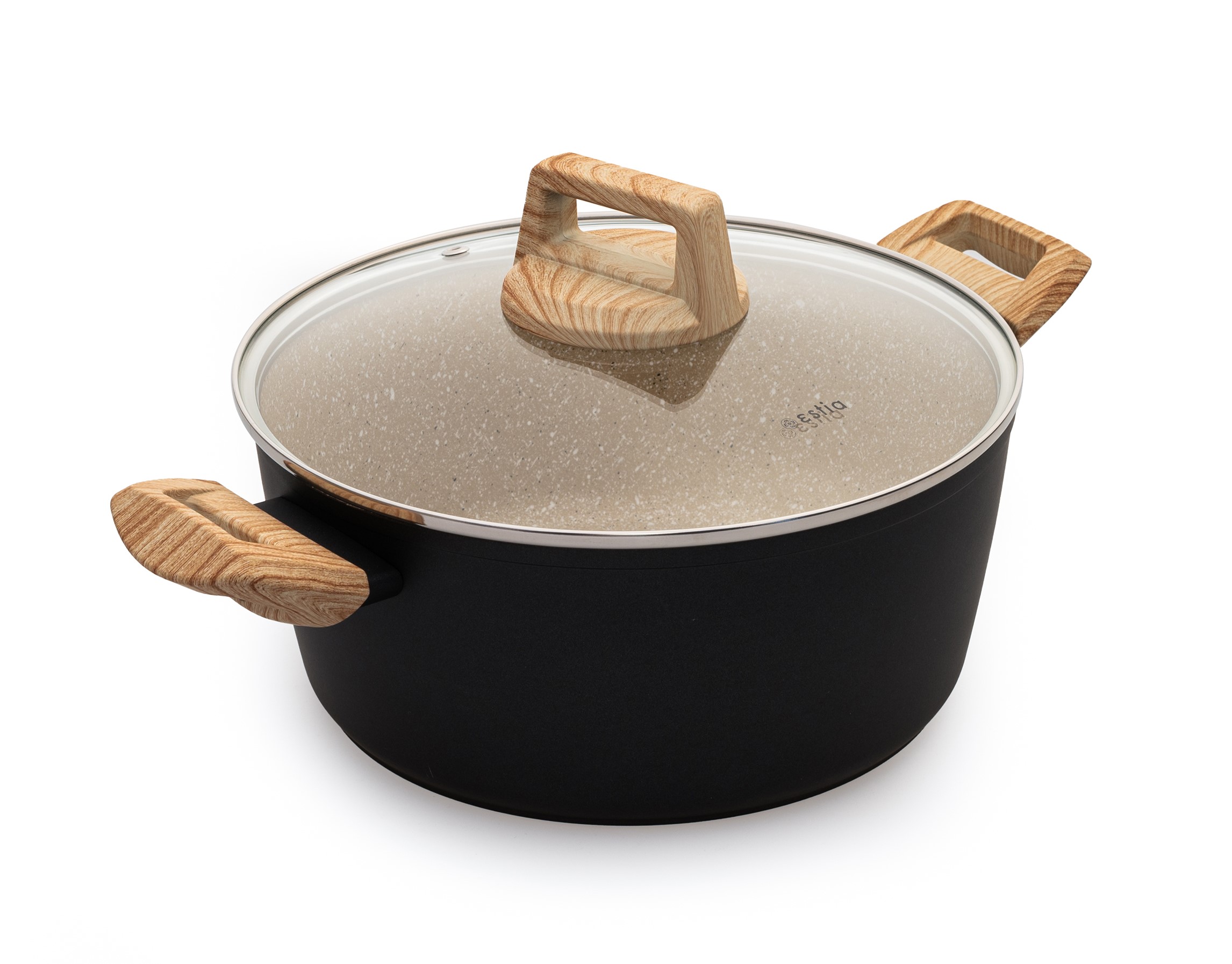 ESTIA EARTH CASSEROLE WITH LID 24CM 4.3L