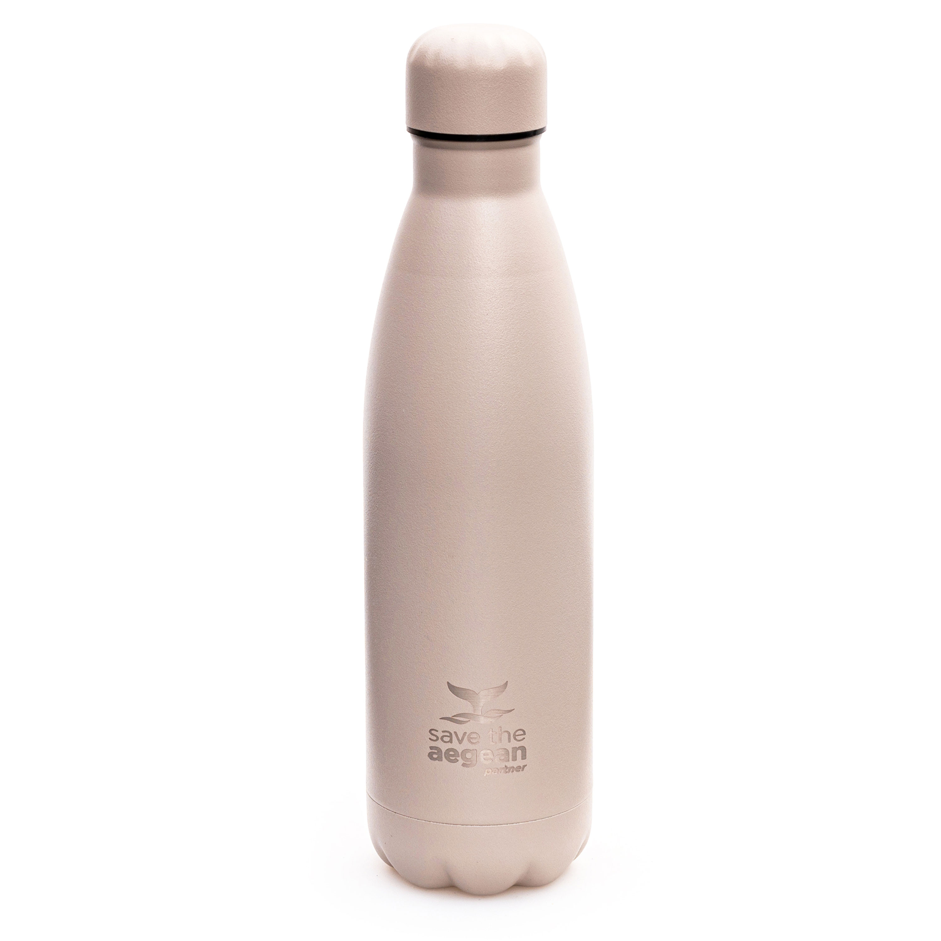 ESTIA 01-9809 TRAVEL BOTTLE SAVE THE AEGEAN 500ML TAUPE