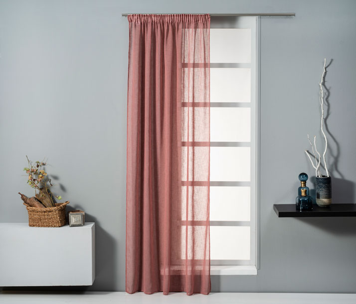 EASYHOME CURTAIN ERELA ROTTEN APPLE 140Χ270CM