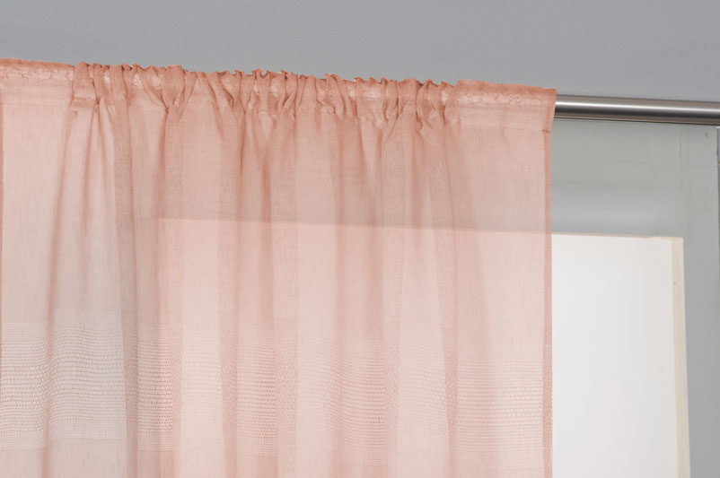 EASYHOME CURTAIN AURORA PINK 140Χ270CM