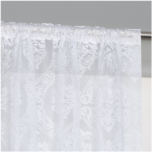 EASYHOME CURTAIN LYRA WHITE 140Χ270CM