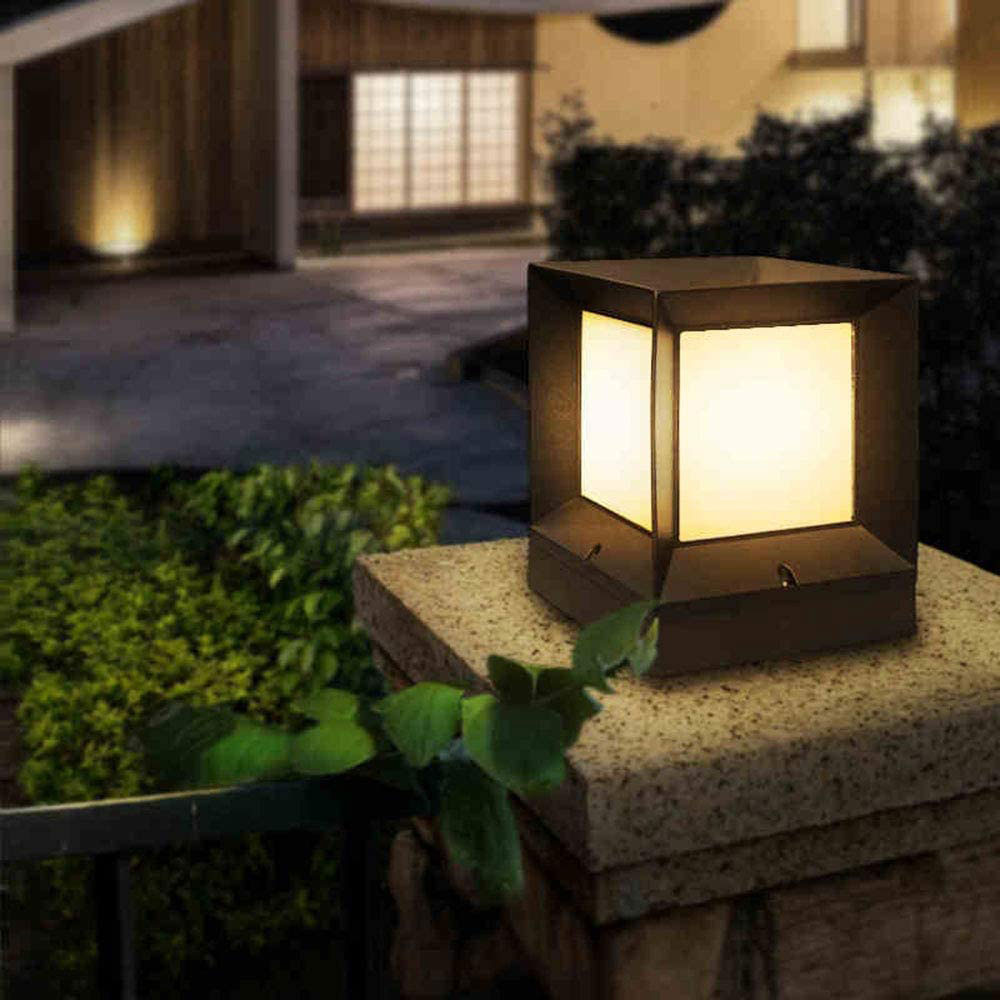 SOLAR GARDEN LIGHT LED 3W 2CCT E27 IP54 ALUMINIUM BLACK