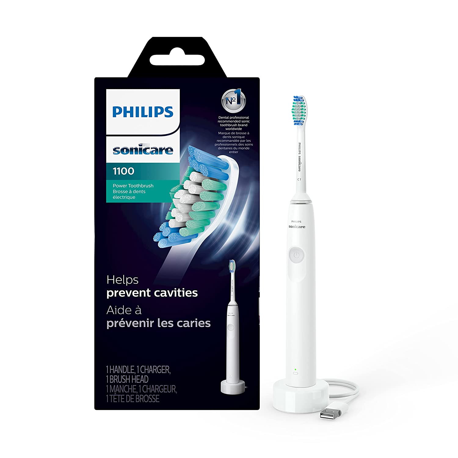 PHILIPS HX3641/02 SONICARE 1100 ΗΛΕΚΤΡΙΚΗ ΟΔΟΝΤΟΒΟΥΡΤΣΑ ΛΕΥΚΗ