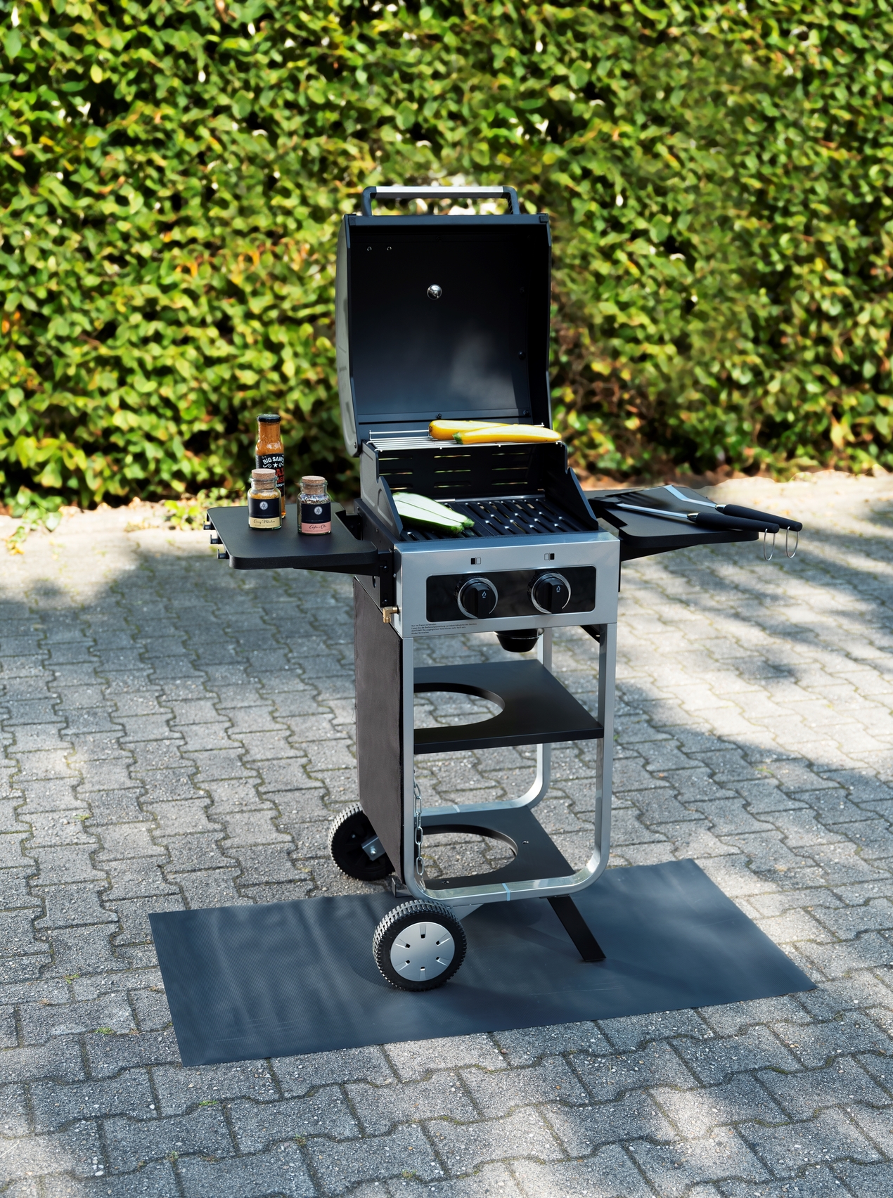 WENKO BBQ SPLASH 120X60CM BLACK