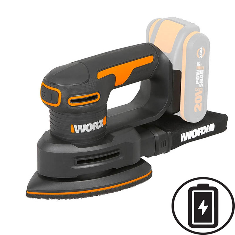 WORX WX822.9 ΤΡΙΒΕΙΟ ΜΠΑΤΑΡΙΑΣ 20V - ΧΩΡΙΣ ΜΠΑΤΑΡΙΑ