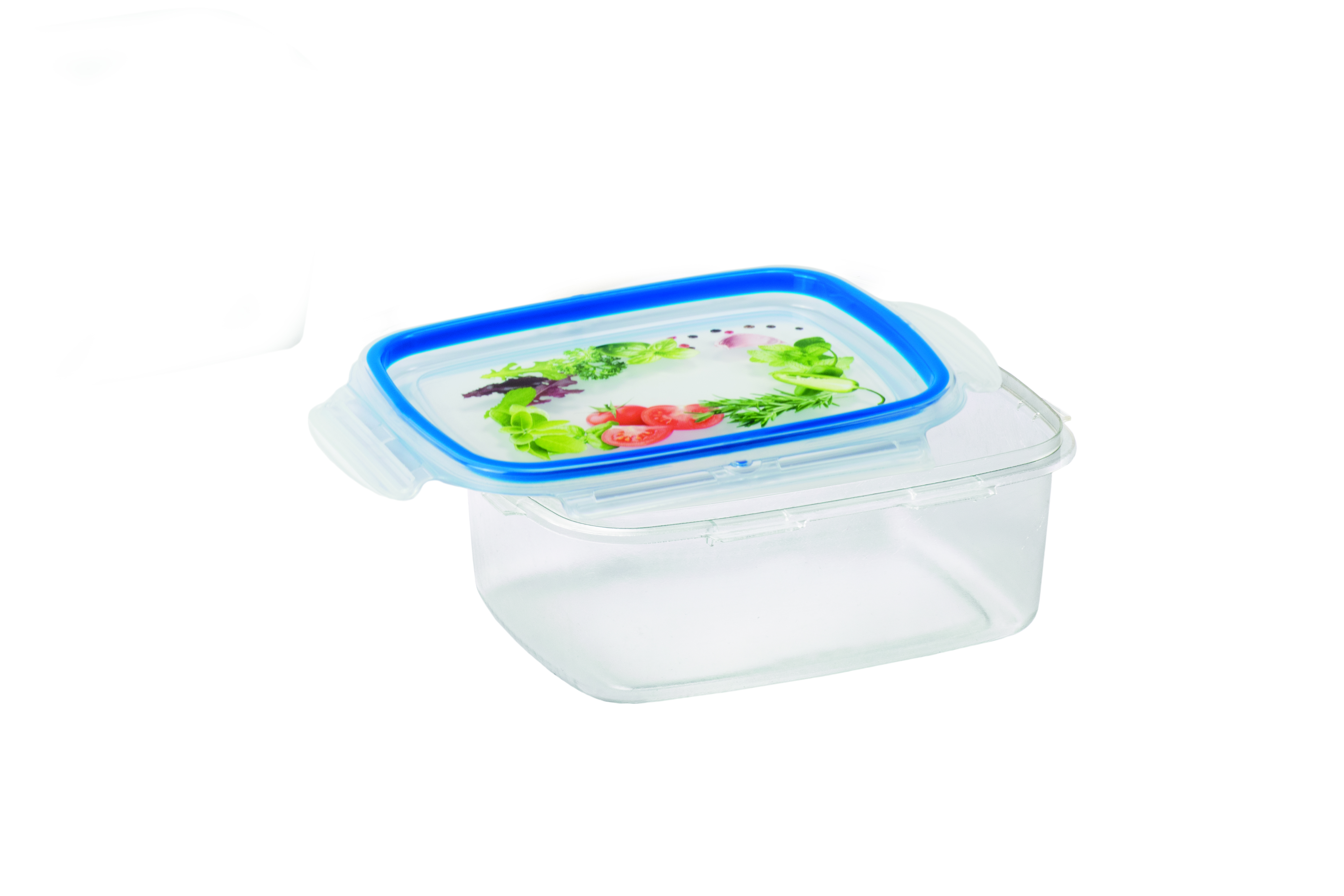 SNIPS LOCK PLASTIC CONTAINER SQUARE 1.8L 3PCS BLUE