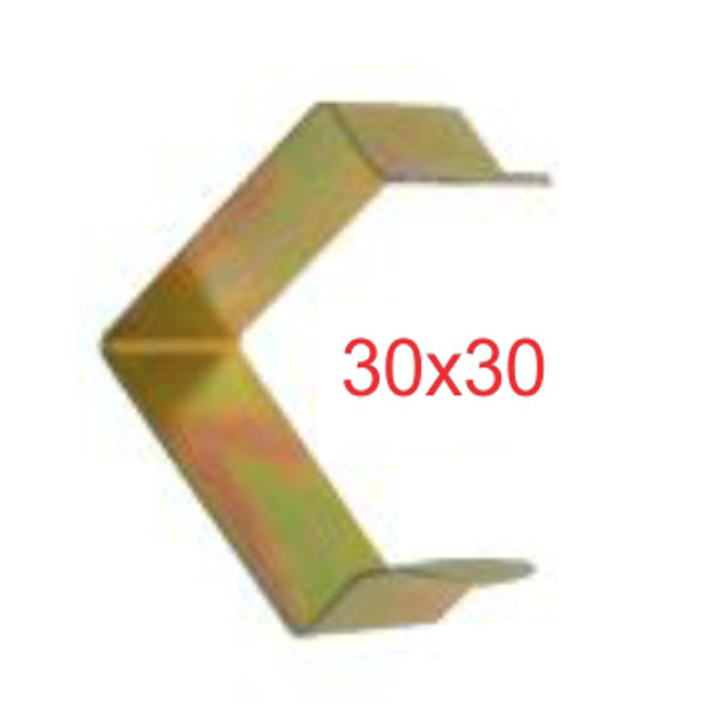 METALLIC CLIPS 30X30MM SQUARE