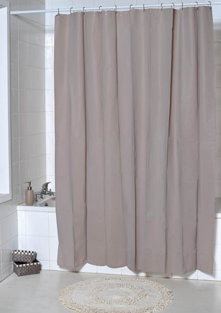 TENDA PEVA SHOWER CURTAIN 180X200CM TAUPE