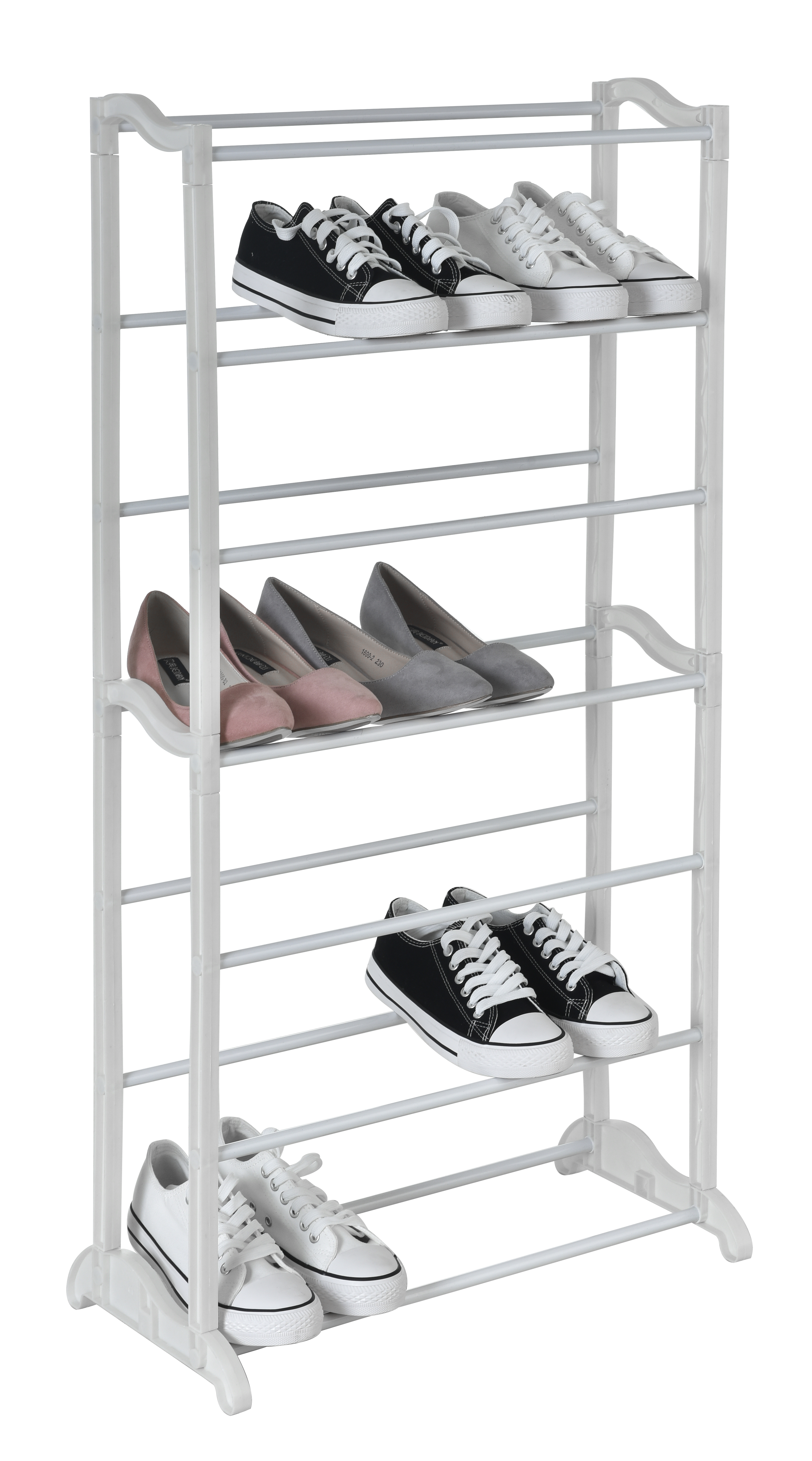 CYCLOPS SHOE RACK BIANCA PLASTIC / METALLIC WHITE 50X25X95CM 21 PAIRS